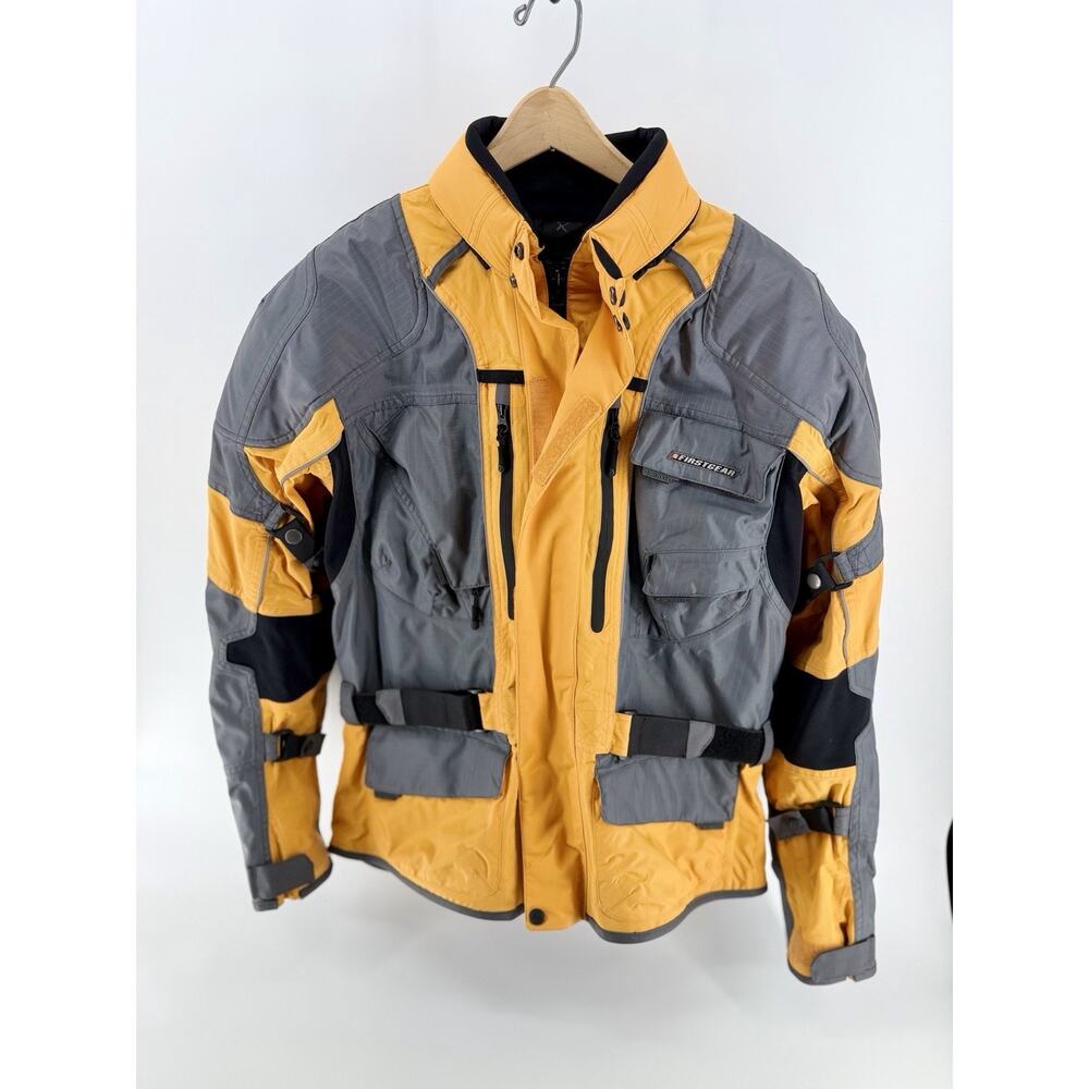 FirstGear Kathmandu Motorcycle Jacket Hypertex Men's L Yellow Touring Waterproof